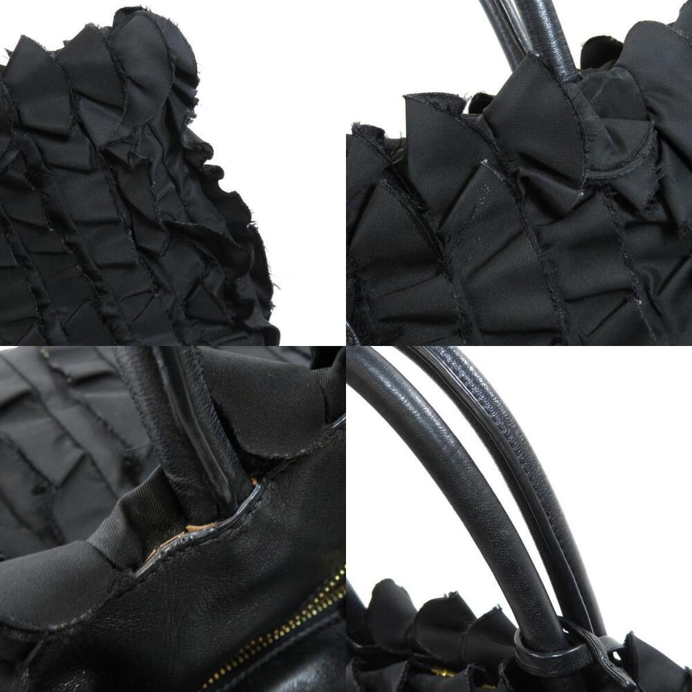 Prada Tessuto Ruffle Tote bag black - Picture 8 of 11